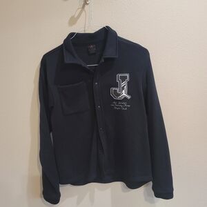 Jordan Black Button Down Kids Shirt Jacket